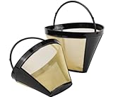 YUENWUZINIC 2 Pcs Filtro Cafetera Número 4 Filtro de Café de Acero Inoxidable 304 para...