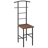 [en.casa] Galán de Noche para Colgar la Ropa 107 x 44,5 x 45 cm Perchero Percha Barra...
