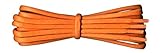Fabmania Cordones de algodón encerado grueso naranja redondo Largo 240 cm