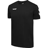 Hummel Algodón Hmlgo, Camisetas Hombre, Negro (Black), M