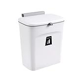 Cubo De Basura Con Tapa 9L, Bote De Basura Pequeño Colgante, Cubo De Basura De Cocina...