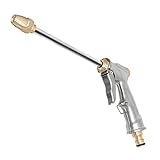 DERASL Pistola pulverizadora de Metal para Manguera de jardín,Boquilla de pulverización...