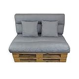 Acomoda Textil - Cojines Sofá Palets 120x80 cm. Conjunto 4 Piezas Desenfundable, Lavable...