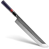 KEMP&ECKE® Sakimaru Tako Hiki 'Ryu' Yanagiba Cuchillo de 27 cm, 33 capas de acero Damasco...