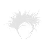 Lurrose Diadema de plumas Fascinator Banda para el cabello Tocados para la cabeza Tocado...