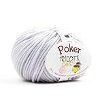 Tricot Cafè - Poker - Hilo de pura lana merino ideal para tejer lana con ganchillos...