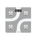 Promate, Báscula Digital Inteligente Bluetooth, Báscula Inalámbrica de Baño, 12...