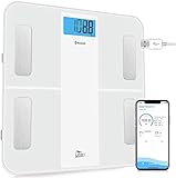 Uten Báscula de Baño Inteligente Recargable Báscula de Grasa Corporal con Analizador de...