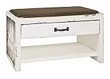 Haku Möbel Banco, MDF, vintage blanco, 40 x 72 x 43