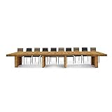 Mar.c.a. Design, Mesa Comedor Extensible, Mesa Comedor Madera, Color Roble - Mesa Cocina...