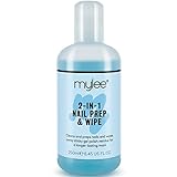 Mylee Prep + Wipe, Gel Limpiador de Residuos de Esmalte de Uñas de Gel 250ml,...