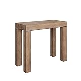 Itamoby Magic Color 90cm Consola Extensible, Ennoblecido, Nogal Natural, 90 x 40 x H 77 cm