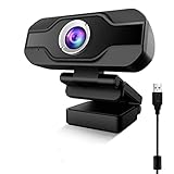 TedGem Webcam, Camara PS4 Webcam 1080p Webcam con Microfono para PC Camara Streaming para...