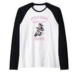Patinete con cremallera en un patinete rápido y fresco Camiseta Manga Raglan