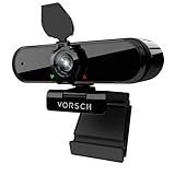 Webcam PC 1080P Full HD Camara Web Ordenador con Microfono Estéreo Portátil con Cubierta...