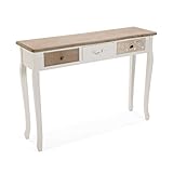 Versa Boedo Mueble Recibidor Estrecho para la Entrada o el Pasillo, Mesa Consola, con 3...