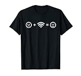 WiFi iguales felicidad divertido WiFi conexión mujeres hombres niños Camiseta