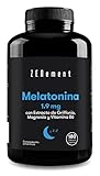 Melatonina 1,9 mg, con Extracto de Grifonia, Magnesio y Vitamina B6, 180 Cápsulas | Ayuda...