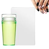 ereqeip Kit de sellos de uñas – Sello de uñas de silicona de gel, accesorios de uñas...