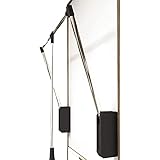SOBS Riel de Barra de Armario Abatible,Perchero de Ropa Elevable,Barra de Ropa de...