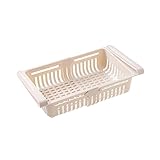 Cabilock Caja De Almacenamiento Retráctil para Nevera 2 Uds. Cajones para Nevera Caja De...