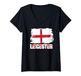 Mujer Leicester, Inglaterra, Reino Unido, bandera de Inglaterra, bandera de Leicester...