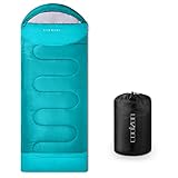 Coolzon Saco de Dormir Adulto para 3-4 Estaciones, Impermeable Ultraligero Saco de Dormir...