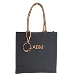 Didart Handmade Bolso tote grande negro. Personalizable. Bolsa playa, Shopper. Hecho de...