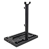 Soporte Vertical, 1 Soporte para Auriculares, 15 Ranuras para Discos de Juego, Estación...