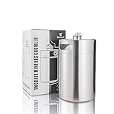 TMCRAFT Barril de cerveza de acero inoxidable portátil de 5 litros con tapa en espiral...