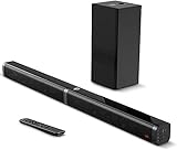 BOWMAKER Tech Barra de Sonido 2.1 Canales para TV 100W con Subwoofer, Potencia 110 dB,...