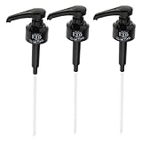 DUAO 3 Unids Negro 10Ml de Jarabe Bomba Dispensadora Monin Jarabes de Café Conos de Nieve...