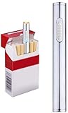 Mini USB de mechero, recargable, resistente al viento, mechero electrónico plasma sin...