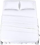 Utopia Bedding Juego De Sabanas - Microfibra Cepillada - Sábanas y Fundas de Almohada...