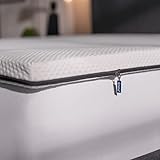 Emma Topper Viscoelastico 80x190 5 cm, Sobrecolchón de Espuma Memory Foam, Transpirable,...