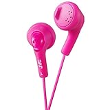 JVC HA-F160-P-E Gumy - Auriculares de botón, color rosa