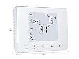 LEDLUX - Termostato digital programable para caldera de gas de pared, caja 503,...