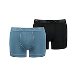 PUMA Boxer Deportivo de Microfibra Calzoncillos Tipo, Blue Lagoon Combo, S para Hombre