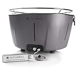 Barbacoa de mesa sin humo de carbón con batería recargable incluida. Diámetro 34 cm. Se...