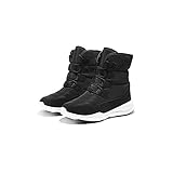 KNOKR Botas de mujer, botas de invierno blancas botas de nieve estilo corto resistente al...