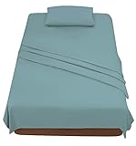 Poligino Sabanas Cama 120 Verde, Juego Sábanas 120x190 3 Piezas con Bajera 120x200...