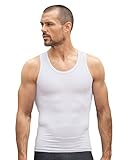 LEO Camiseta Reductora Hombre - Corrector Postura Espalda de Compresión
