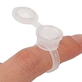 Tazas de Anillo de Tinta de Tatuaje, 50 Uds. Tazas de Anillo de Pigmento Microblading con...