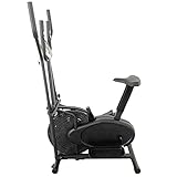 Bicicleta estática eléctrica fitness ORB2600S con sillín ajustable, pantalla LCD y...