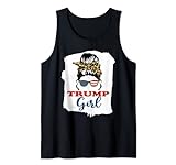 Trump Girl Pro Trump - Bandera, diseño de leopardo Camiseta sin Mangas