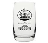 Vasos de cerveza Pack de 6 vasos de caÃ±a 25 cl Estrella Galicia - Ideal para regalar -...