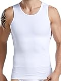 HANERDUN Camisa de Compresión sin Mangas de Los Hombres Body Shaper Chaleco Reductor...