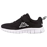 Kappa Valdis K Unisex Kids, Zapatillas para Correr de Carretera, Negro (Negro Blanco), 25...