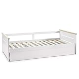 VS Venta-stock Cama Nido Juvenil Sena 90X190, Color Blanco, Dimensiones: 199cm (Largo),...