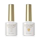 ROSALIND Base Y Top Coat Semipermanente Set Primer Uñas Semipermanente Pintauñas Top...